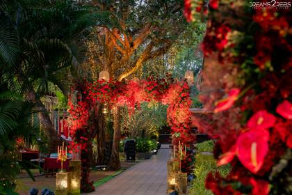 Gate / Entrance and Aisle / Walkway — Wedding decor — Alila Diwa Goa